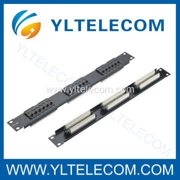 1U 19inch 18port Patch Panel Cat5e and Cat6 type